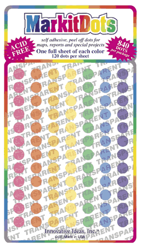 Medium Mixed Color Transparent Dots