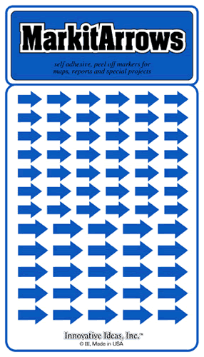 Assorted Blue Arrows