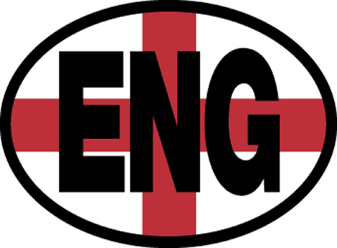 England (flag background)