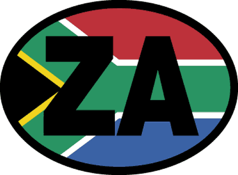 South Africa (flag background)