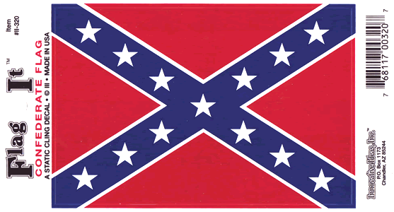 Confederate (Static Cling)