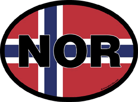 Norway (flag background)
