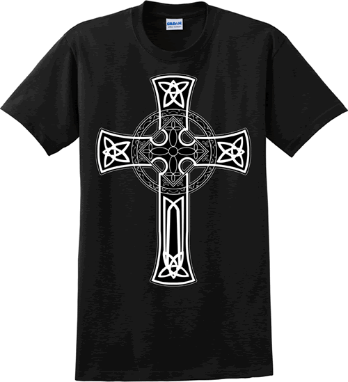 Celtic Cross (black w/white)