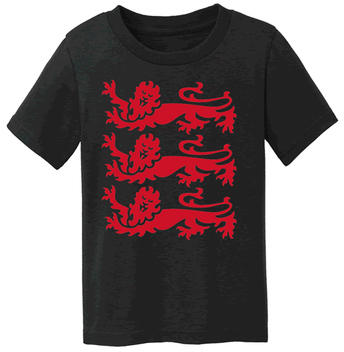 Three Lions (Black w/red)