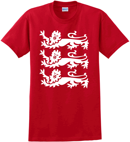 Three Lions (Red w/white)