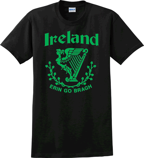 Ireland w/Harp (black w/greem)