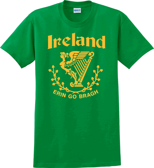 Ireland w/Harp (green w/gold)