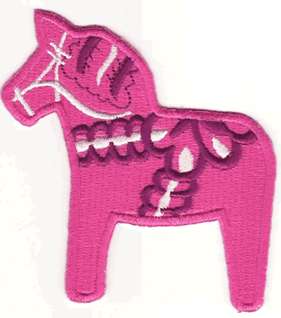 Dala Horse (pink)