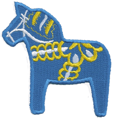 Dala Horse (blue)