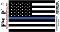 Police Mourning Flag Decal